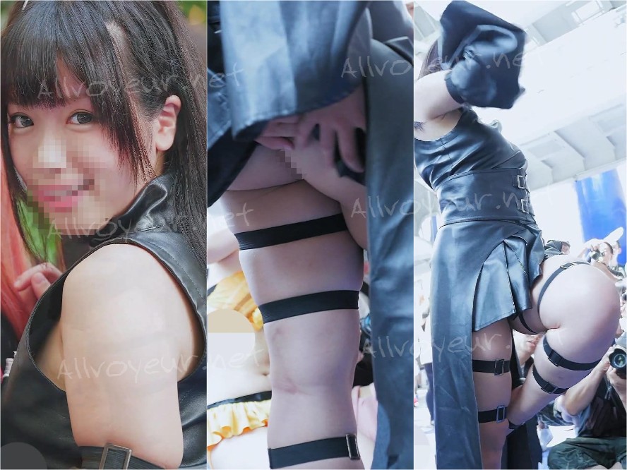 コミックマーケット コスプレ グラマラス美人レイヤーさんの ★履いてないも同然！？★生尻丸出しセクシーショット コミケ 高画質版