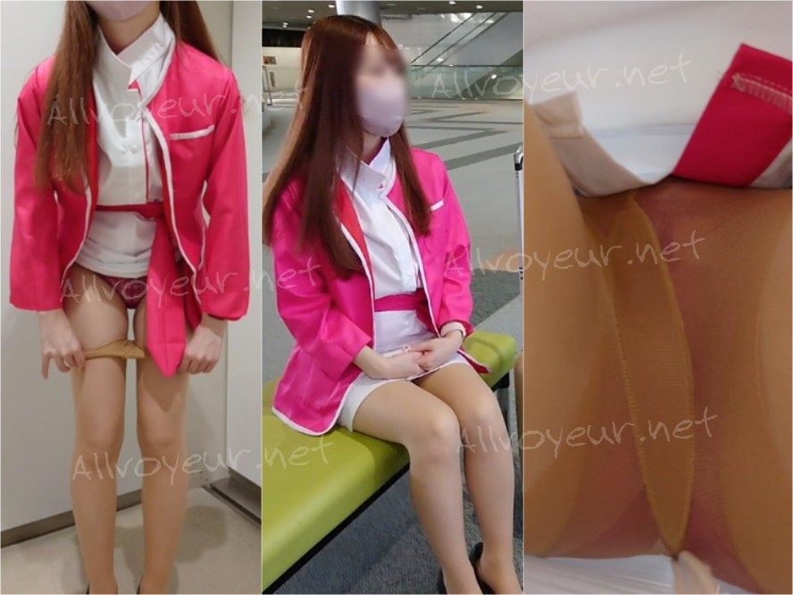 美人ピ○チCA さんがミニ制服で P見たくなったのでカメラセットして話しかけました