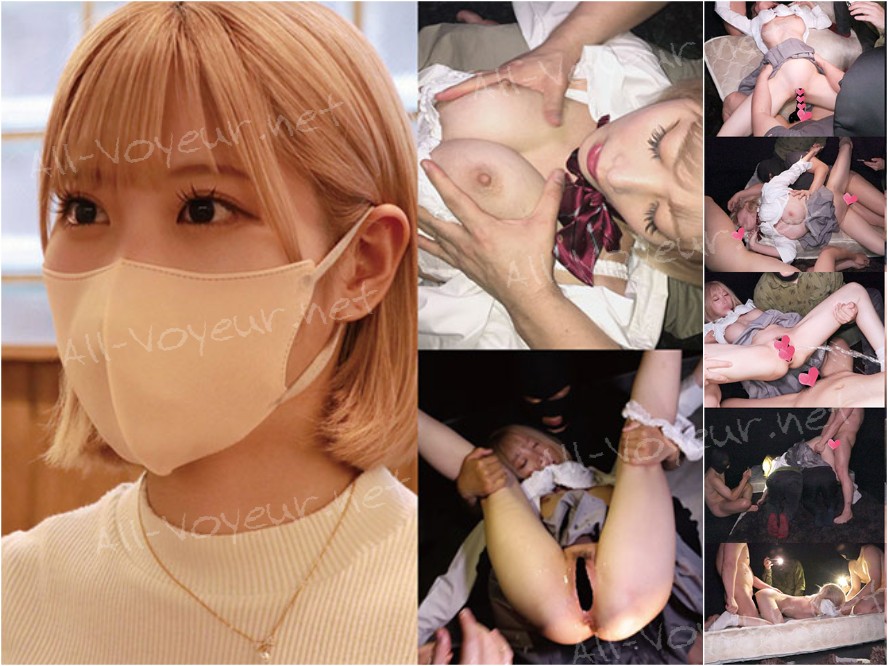 とある男の撮影かい　金髪ボブ巨乳