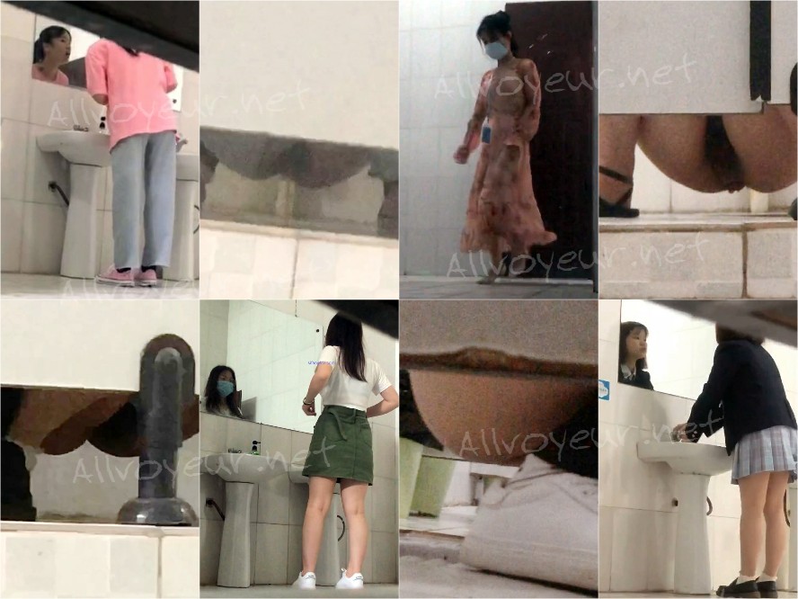 【極上トイレ撮影】目が肥えた女子高生、うんちしすぎて10回もトイレを流して帰る