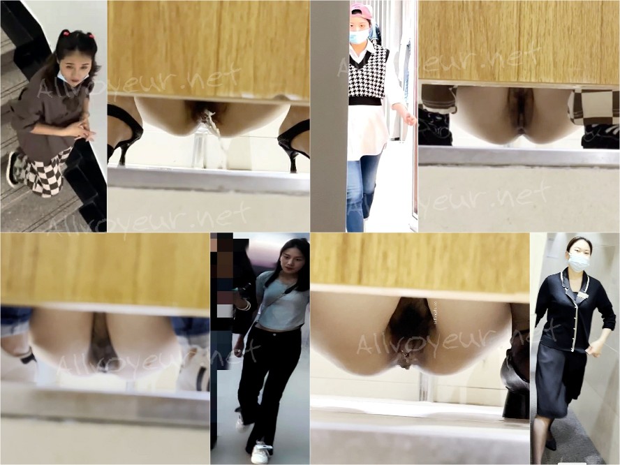 【トイレ撮影】様々な若い女性を有料で集団撮影した流出映像16V