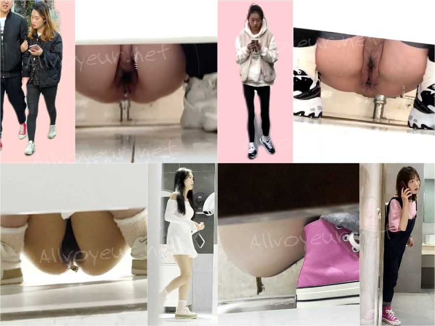 【トイレ撮影】様々な若い女性を有料で集団撮影した流出映像16V