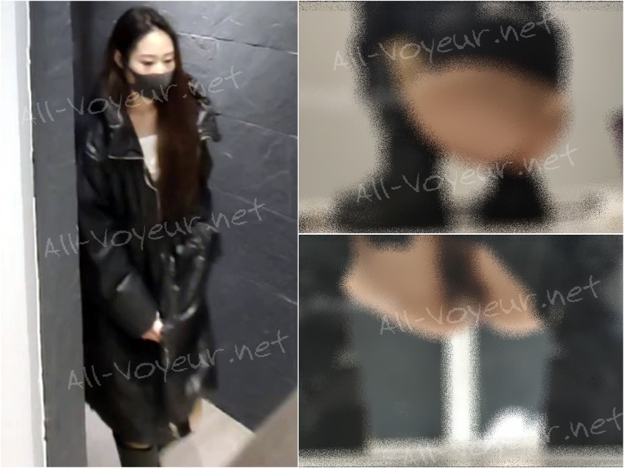 【横店映画館トイレ撮影】映画館の道端トイレでトイレに来た女優を隠し撮り