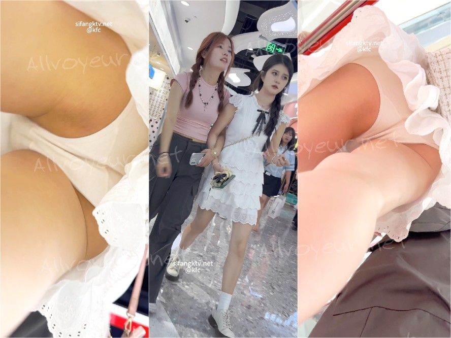 【KFC】運動後にロングスカートに着替えてショッピングに出かける美少女。背中は日焼け