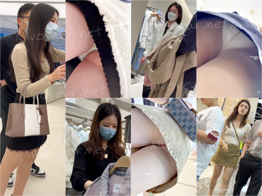 【KFC】学生妹逛街。超短裙走路就露出骚窄内。大奶坐镜头[某房原版]