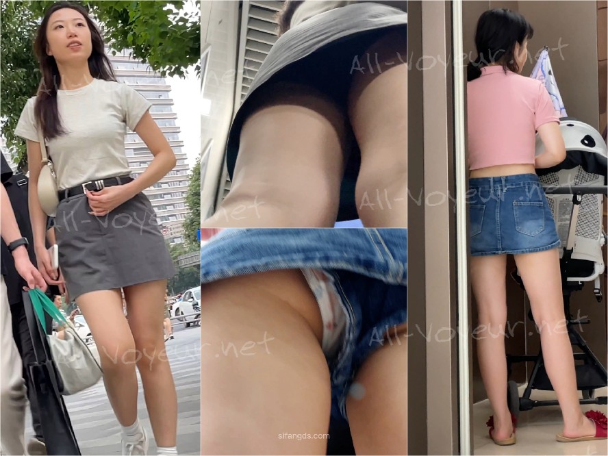 【KFC】学生妹和男友逛街 暴露癖穿特少毫不在意别人眼光
