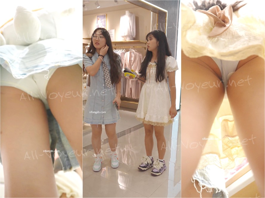 (BC-AA-446)荷叶边白裙气质美女..肉色丝袜配白内被CD[某房原版]