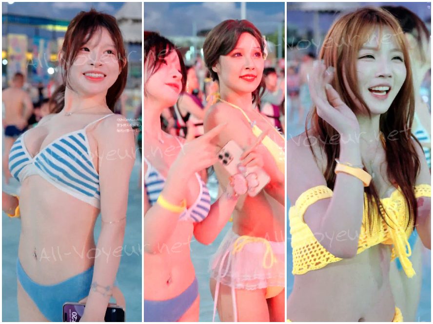 【水世界】2025天目湖众多极品比基尼小姐姐