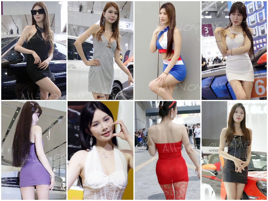 ネットの人気モデルたちのストッキング姿の長い脚の比較