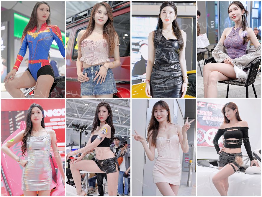 ネットの人気モデルたちのストッキング姿の長い脚の比較