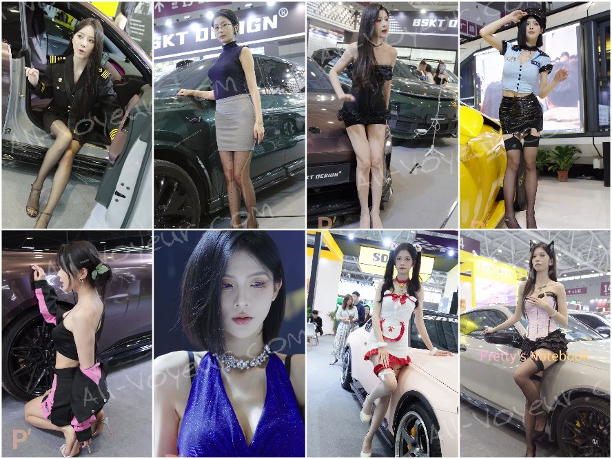 【2025年深圳自動車改造ショー】ネットセレブとスーパーモデルのストッキングロング脚コンテスト540V