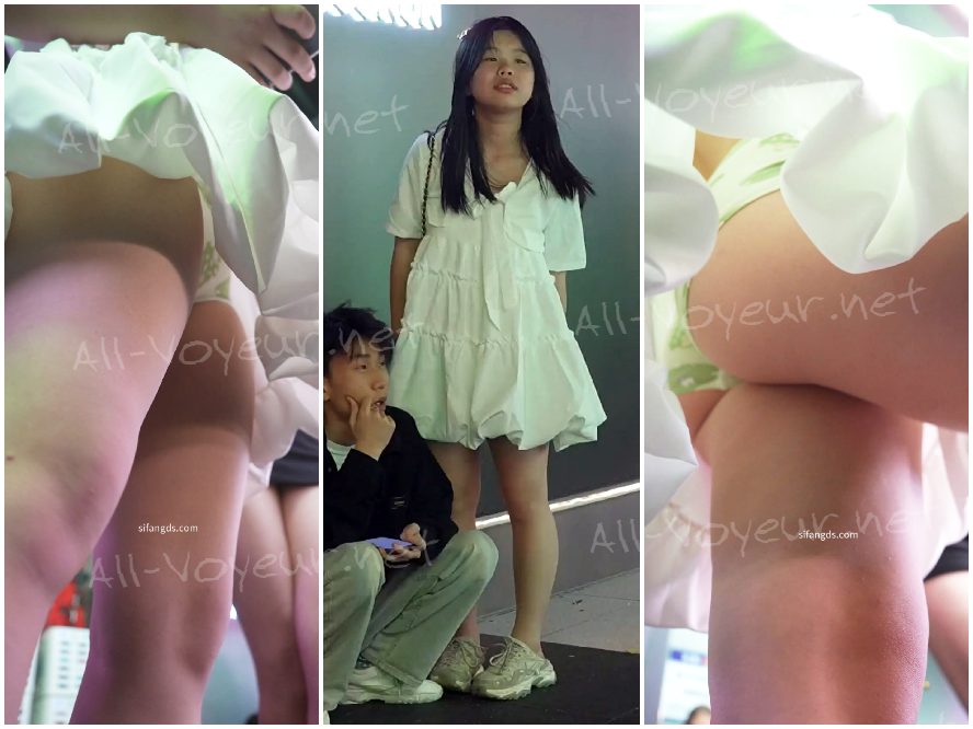 喜欢豹纹的小姐姐..豹纹发圈搭配豹纹骚窄内逛街