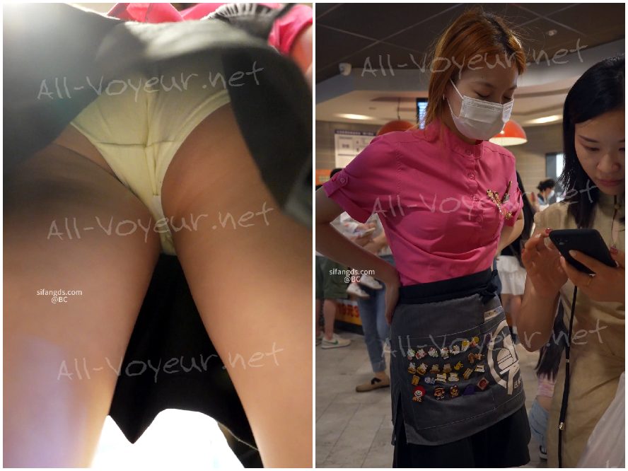 (BC-SSS-080)抄底汉堡店小姐姐..粉色制服配黑裙很有气质