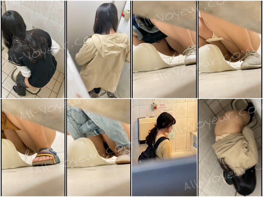女子トイレに隠れて、放課後に生徒たちがおしっこをしている様子をこっそり撮影。多くの生徒はオマ○コを拭かないんです。