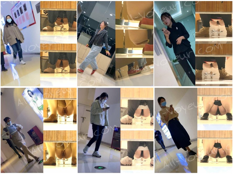 トイレ撮影の達人が尾行してグルメ街の女子トイレに侵入して隠し撮り❤️ フライドチキン店の店主がオシッコしてるのを見てチンコを取り出してオナニーするなんて本当に大胆だ [8P+1V]