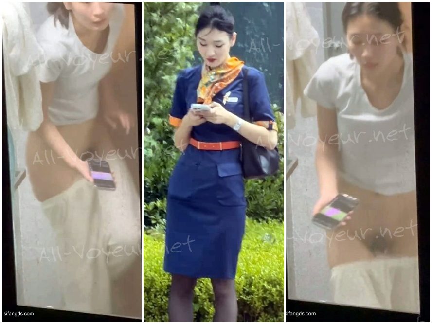 速報：客室乗務員のシャワーや着替えの様子が窓越しに撮影される