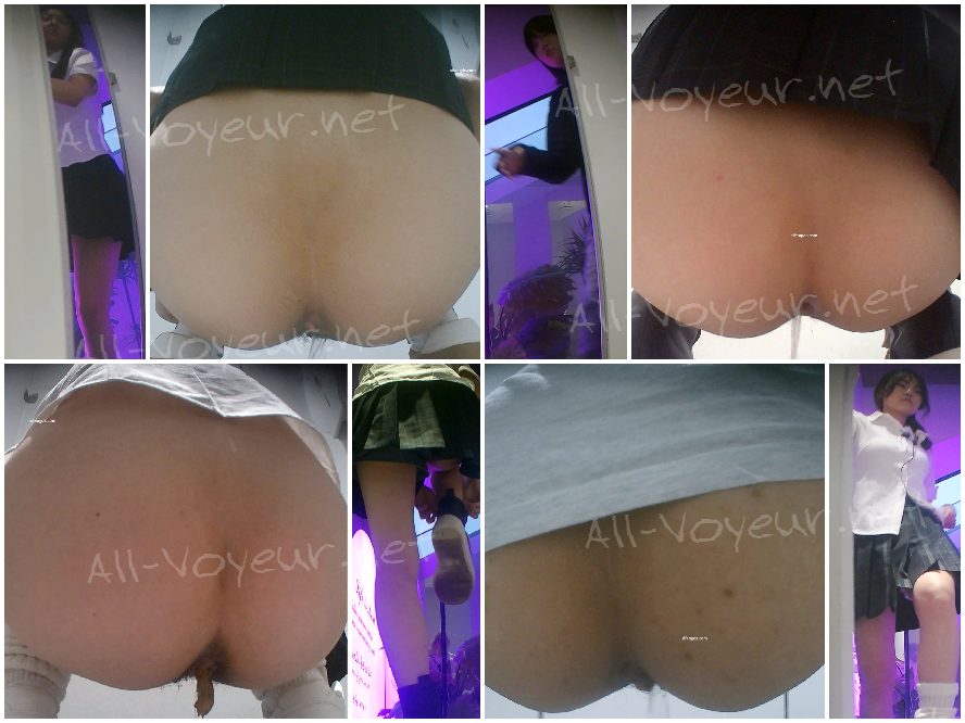 【独家CP】极品JK短裙女神再次入厕大便菊花一张一收