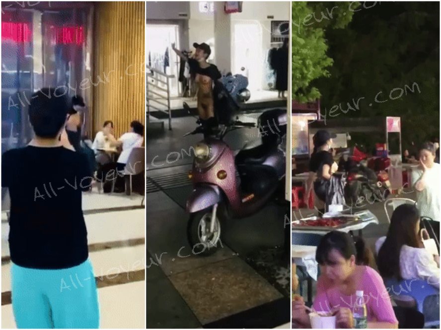 ショッピングモールなどの公共の場で、女性が大胆に胸を露出し、指さしたり噂話をしたりする通行人に真っ向から立ち向かう姿は、実にクール！【写真8枚＋動画1本】