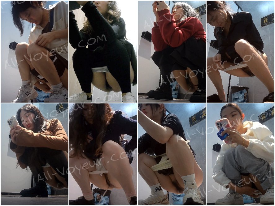 【パノラマトイレショット】✅若くて美しい女の子25人の高額グループパノラマ隠し撮り【とある部屋からのオリジナルバージョン】【8P+1V】