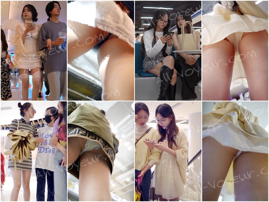 名カメラマンが、休日のショッピング街で様々なセクシーな女性たちをこっそり尾行して下着姿を撮影しました。❤️ ボディコンスカートをはいた女性は、友達とバーに行ったとき、とても警戒していましたが、驚いたことに、下着を着けていませんでした。