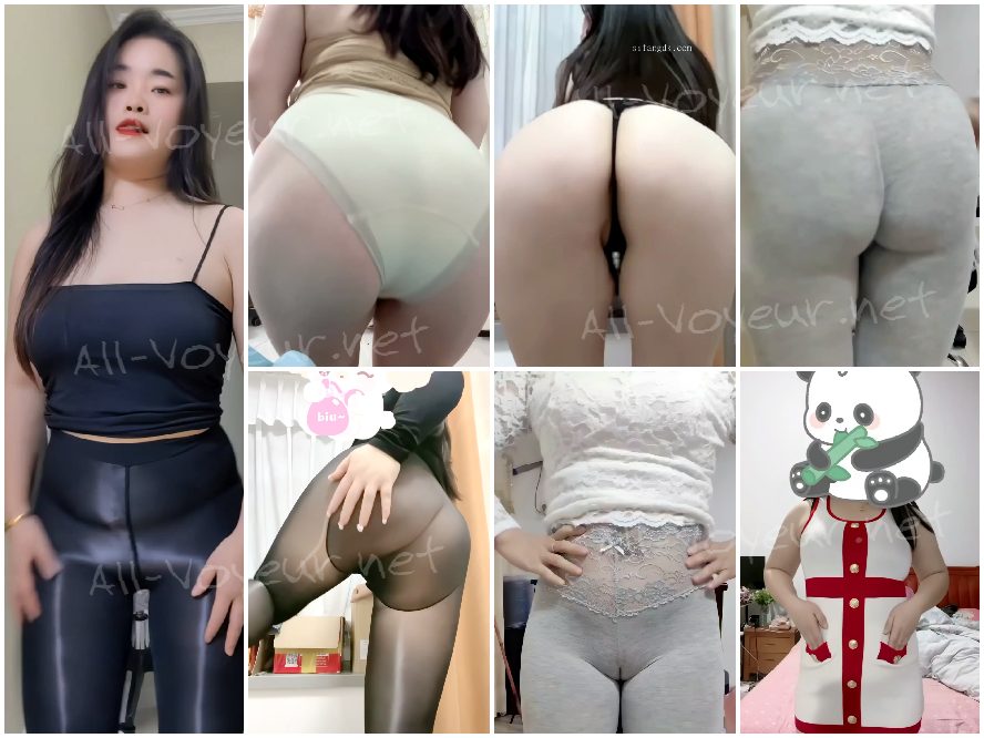 豊満な体型の熟女[シスター・チンチン]が、キャメルトゥとBラインのヨガパンツでセクシーな体を揺らしている