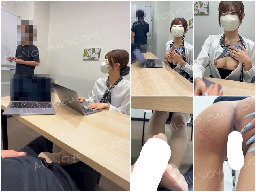 【撮影バレ→見せつけ#19】会議中にこっそりおっぱい晒し…さらに机の下で生チ○コを弄ぶ足コキ痴女上司！
