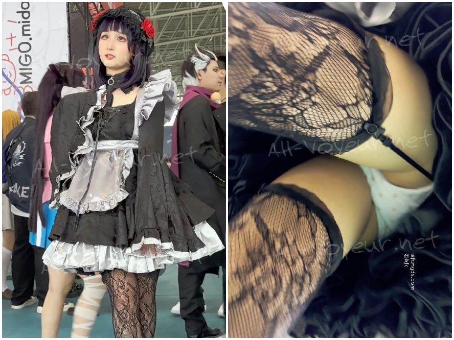 紫色のドレスを着た美しい女性とそのボーイフレンドが買い物に出かけました。彼女はグレーの下着を着けたままずっと撮影されていました。