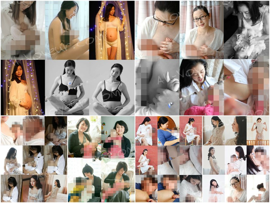 授乳中、立派な人妻、マタニティフォト、露出写真、23セットまとめ、授乳写真17セット。