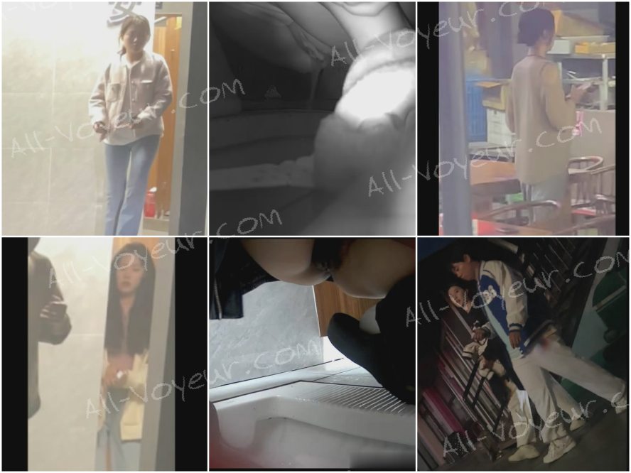 新しく流出した写真❤️ 名カメラマンが道端のレストランの女性用トイレに潜入し❤️ 美しい女性たちが排尿する様子を隠し撮りしました。ジーンズを履いた女性の一人は、陰部がきれいに剃られ、毛も生えていないように見えました。