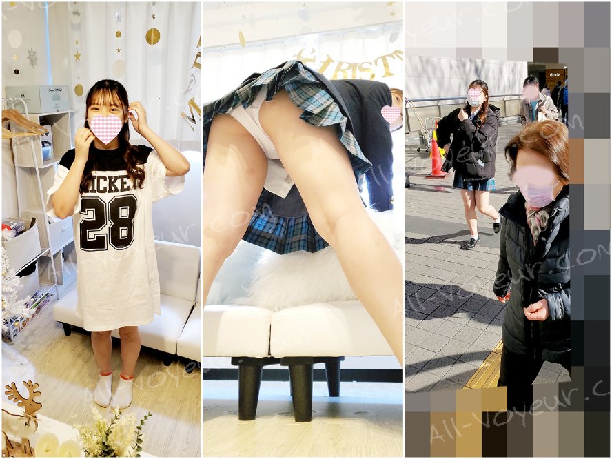 【再販】路上で声をかけた青チェに撮影会をしながら盗撮しまくる