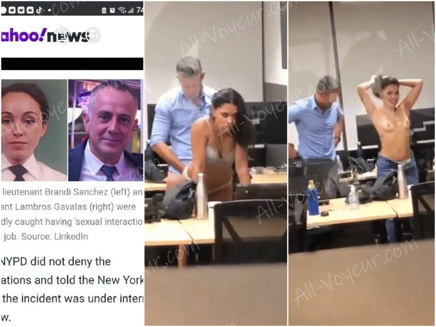 ❤️奇妙❤️ ニューヨーク市警でセックスをしているカップルが盗撮され、その映像が流出しました。彼らはコンドームなしでお互いの背中に射精し、ティッシュで拭いていたんです！