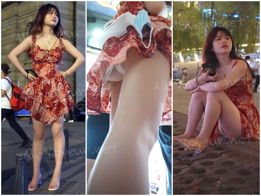 サンドレスを着た可愛くて愛らしい女の子