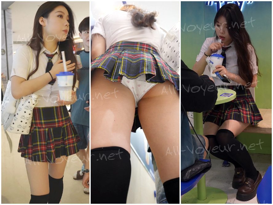 最高級ガーターストッキング痴女…CK下着見せつけ…ジェットコースターに乗って撮影して飛び立つ…