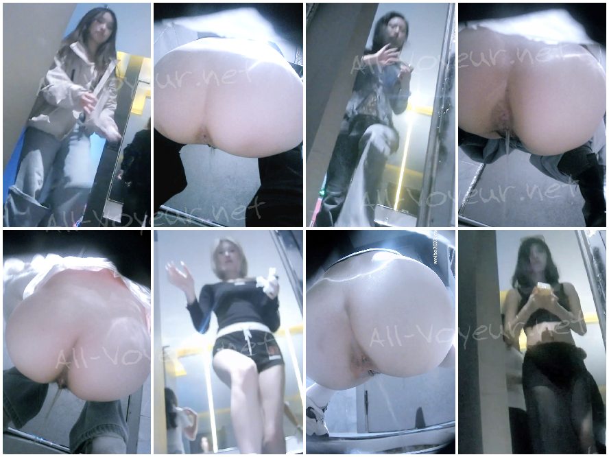 オンライン初公開：【酒場トイレ盗撮シリーズ】黒ストッキングとハイヒール美女だらけ（パート8）28V