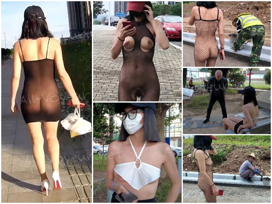 裸の女性2人がバスケットボールをしたり、小川で戯れたり、老人と戯れたりしている。