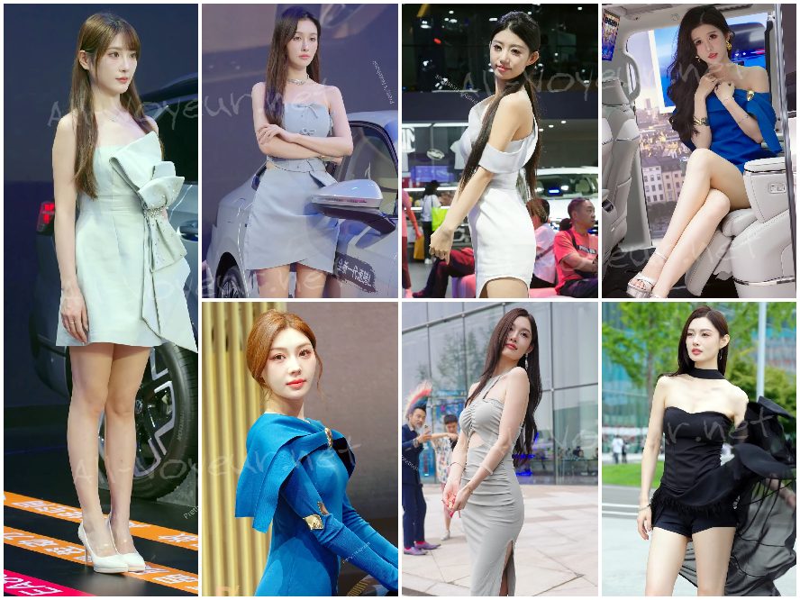 さまざまなトップクラスの高価値インターネットセレブモデルの長い脚の比較（120V）