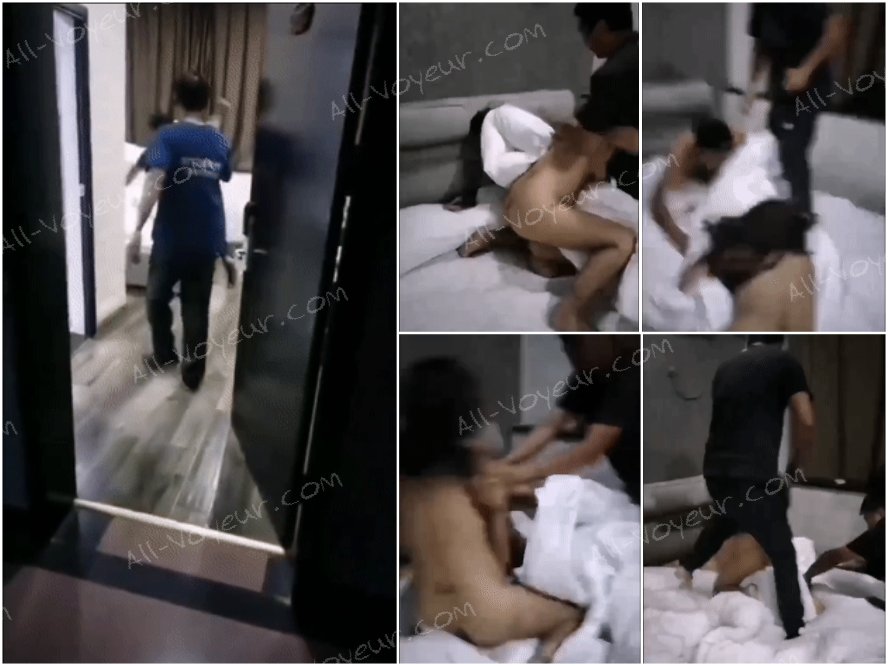 既婚女性が夫に浮気をしているところを撮影した動画が流出した。夫と親族が現場を目撃した。