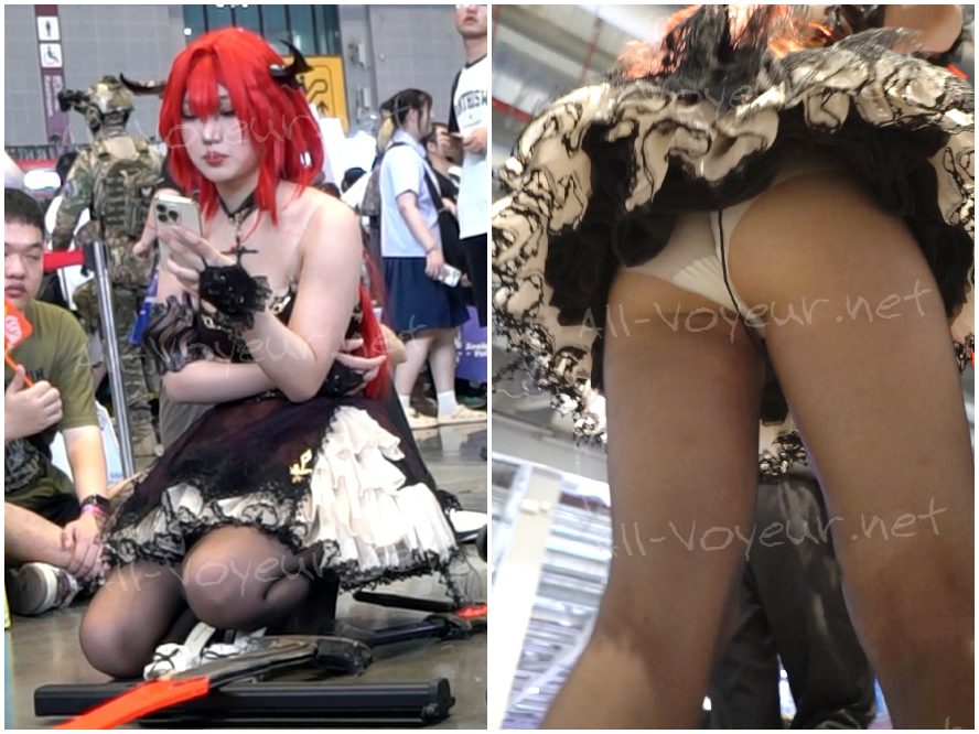 ワルツ2023シリーズ#16：黒ストッキングの若い女性