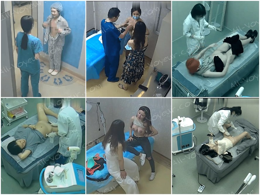 ハッカーが美容整形病院の防犯カメラに侵入し、複数の美容整形手術を受けた若い女性が、看護師が傷の手当てをしている最中に突然気を失う様子を密かに撮影した。