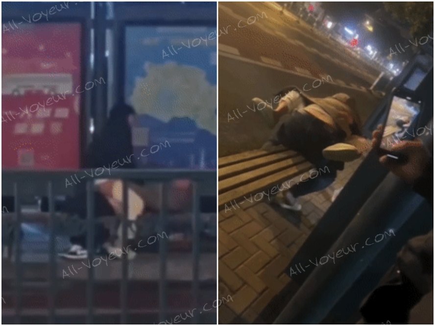 気になる！❤️ 常州大学城のバス停で、通行人を全く気にせず路上でセックスをしているカップルが目撃されました。一体どれだけ切羽詰まっているのでしょうか？！