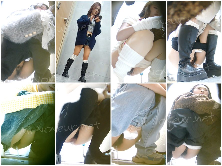 女性カメラマンが和式野外トイレを隠し撮り —— 画面いっぱいの排泄物（下痢編 #33）