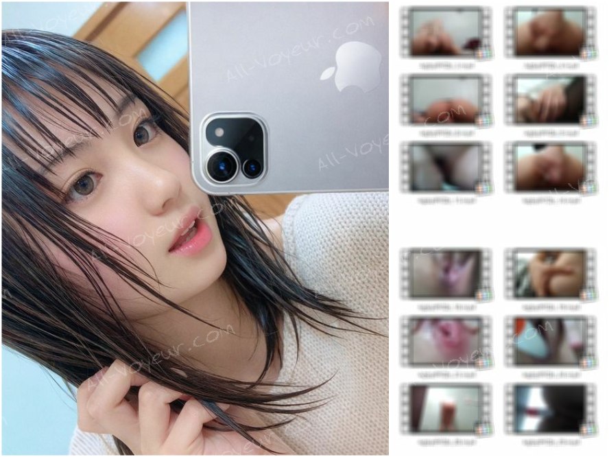 自撮り　地下アイドルの小遣い稼ぎ　愛液を垂らしながらオナニー絶頂　