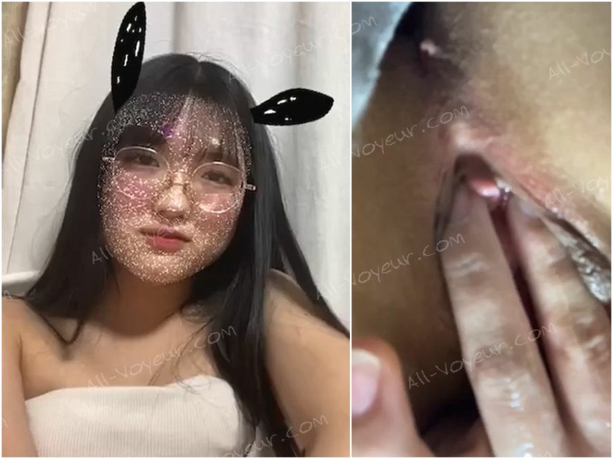 めがねっ子ぐちょぐちょZOOMオナニー