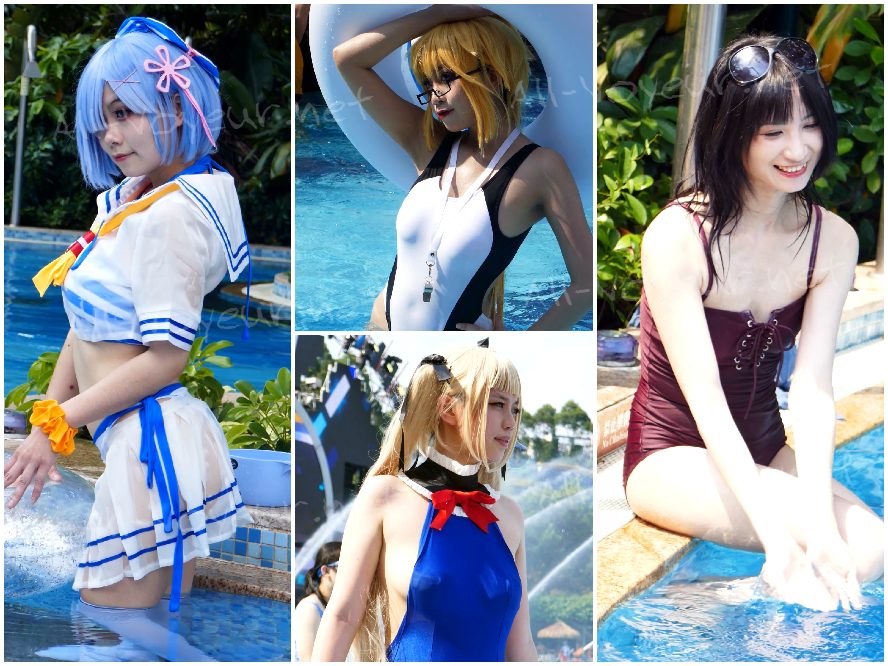 2022年7月 水着コスプレイベント [広州長隆水着] — コンプリートセット (全28枚) [4K Ultra HD、オリジナルデータ、透かしなし]