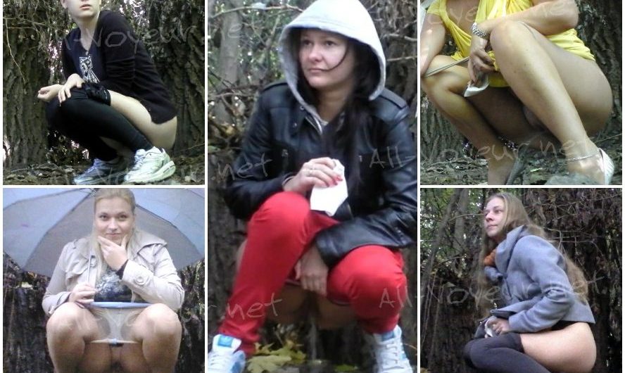 Girls Pee in The Park 5-6