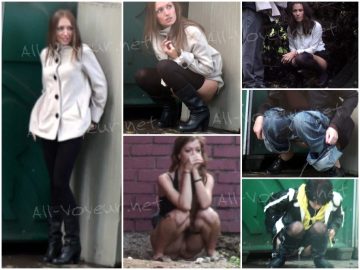 Girls Pee in The Park 7-8