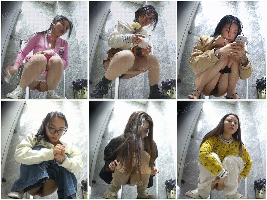 最新流出・トイレ盗撮新シリーズ❤️ナイトクラブの女性用トイレにて、ナイキのスニーカーを履いた美女が尻を突き出して用を足す様子を至近距離から高画質で盗撮。