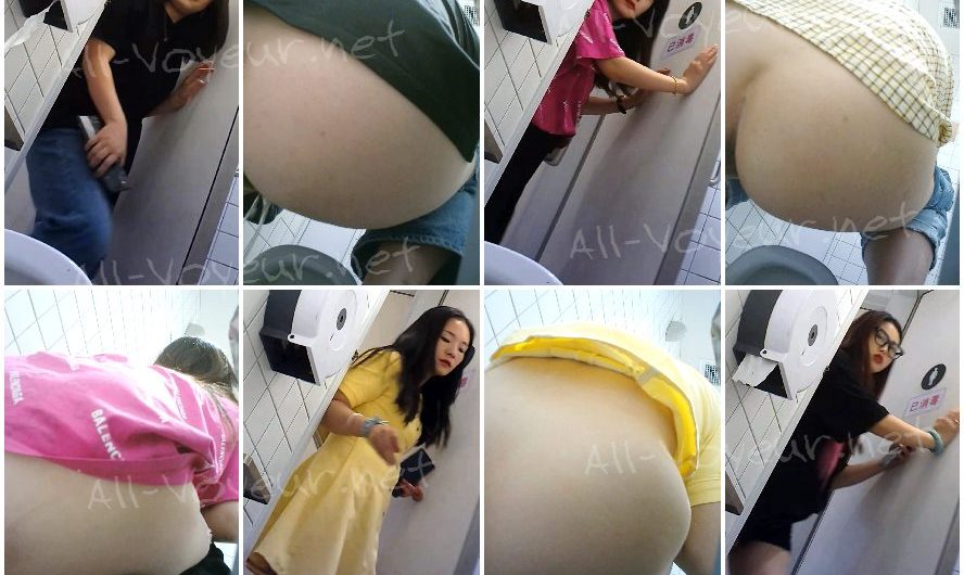 ショッピングモールのパノラマビュー❤️ 大きなお尻のエレガントな美女がたくさん、4K クローズアップがいっぱい！