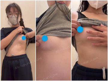 【4K】顔出し♪見習い絵師ちゃん♪極貧乳な乳首オナ♪３日分♪ぷっくりするまでひたすら撫でる　412