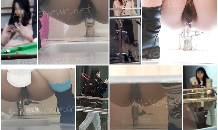 国内のショッピングモールの各階にある女性用トイレで撮影した写真です❤️ 多くの若い女性がこれらの施設を利用しています
